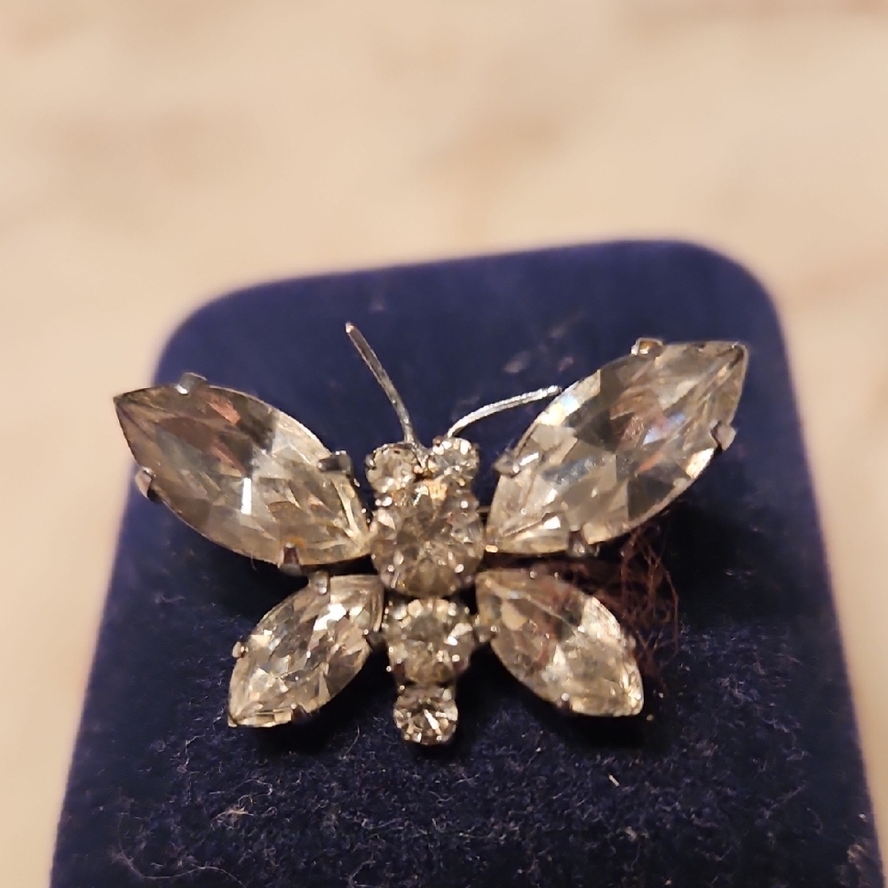 Vintage Elegant Silver Butterfly Brooch/Pin made in Austria.